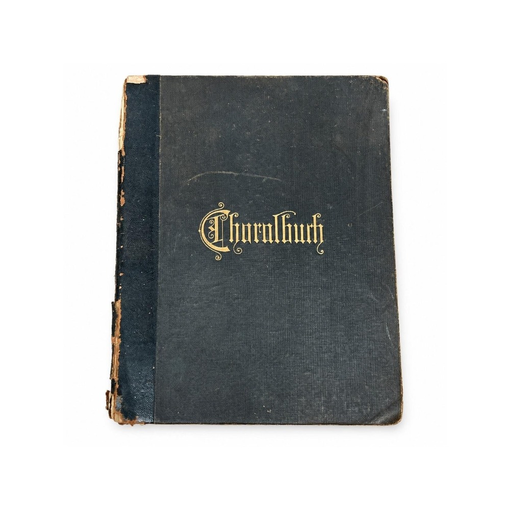Antique 1902 German Lutheran Chorale Music Book Concordia Publishing St. Louis